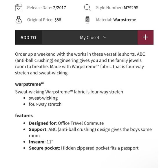 Lululemon men ABC shorts, black , Size 32 G106 - Picture 2 of 9
